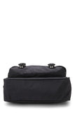 Gucci, Pre-loved Black Nylon Buckle Flap Messenger Small, Black