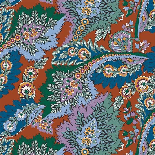 Vera Bradley Women's Premium Cotton Large Bancroft Backpack, Flowers + Feathers, One Size