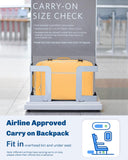 Hynes Eagle Carry on Backpack 38L Large Travel Backpack for Women Flight Approved Weekender Bag Laptop Backpack Men 15 inches Yellow