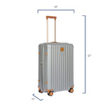Bric's Capri 2.0 Spinner - Expandable Luxury Check-In Luggage With Spinner Wheels - Lightweight Check-In Suitcases with Wheels Made From Durable Polycarbonate - 27 Inch, Silver