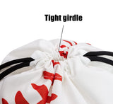 HOLYLUCK Drawstring Backpack Bag Sport Gym Sackpack (white baseball)