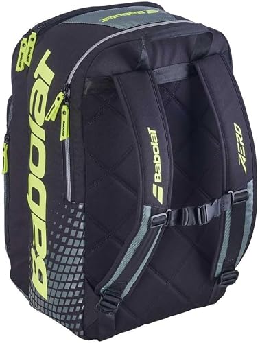 Babolat Pure Aero Tennis Backpack (Metallic Grey/Black/Fluo Yellow)