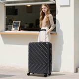 Eeeza Luggage Sets 5 Piece, Suitcases with Wheels, ABS Hard Case Luggage with TSA Lock Spinner Wheels, Carry On Luggage Set(5 Piece Sets (20"/24"/28"/DB/TB))