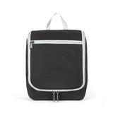 Della Gao Black Water Repellent Polyester Hanging Toiletry Bag for Travel
