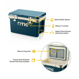 RTIC Ultra-Light 32 Quart Hard Cooler Insulated Portable Ice Chest Box for Drink, Beverage, Beach, Camping, Picnic, Fishing, Boat, Barbecue, 30% Lighter Than Rotomolded Coolers, Marine/Canvas