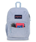 JanSport Cross Town Plus Remix Backpack - Padded Back Panel, Laptop Sleeve, and Front Pocket Organizer - Blue Dusk Corduroy