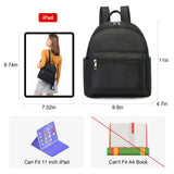 LOVEVOOK Mini Backpack for Women Purse Fashion Small Black Backpack Daypack for Dating Gift for Her Waterproof