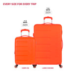 SwissGear 7366 Signature Hardside Expandable Luggage with Spinner Wheels, TSA Lock, Cup-Holder, Orange, 2-Piece Set (19/27)