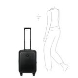 Bric's Amalfi Lightweight Hard Shell Suitcase – Expandable Carry-On with Water-Repellent Zip, Smooth 360° Wheels & TSA Lock - 21 Inch, Black