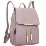 KKXIU Trendy Leather Backpack Purse for Women and Ladies Shoulder Travel Daypacks Bags (A-Pink)