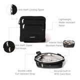 Baggallini Securtex Anti-Theft Crossbody 8.25" Small / 10" Large Travel Purse with RFID Card Slots & Cut-Resistant Strap