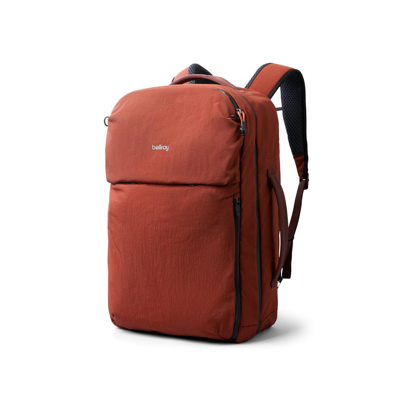 Bellroy Lite Travel Pack 30L (carry-on backpack, travel pack with laptop pocket, interior packing cells and tuck-away straps) - Clay