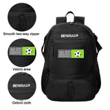 SEYATULLH Basketball Backpack with Ball Holder - Sports Equipment Bag with Shoe Compartment(Black)
