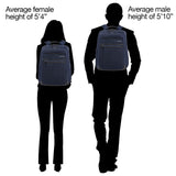 Travelpro Crew Executive Choice 3 Large Backpack Fits Up to 15.6 Laptops and Tablets, USB a and C Ports, Men and Women, Jet Black