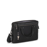 TUMI Men's Sycamore Slim Briefcase, Black Bombe, One Size