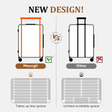 Maungti Luggage Sets, 2 Piece Suitcase set with wheels Tsa Lock 20/24 inchi Hardshell Waterproof Travel Suitcases luggage for Women/Men/Family (White)