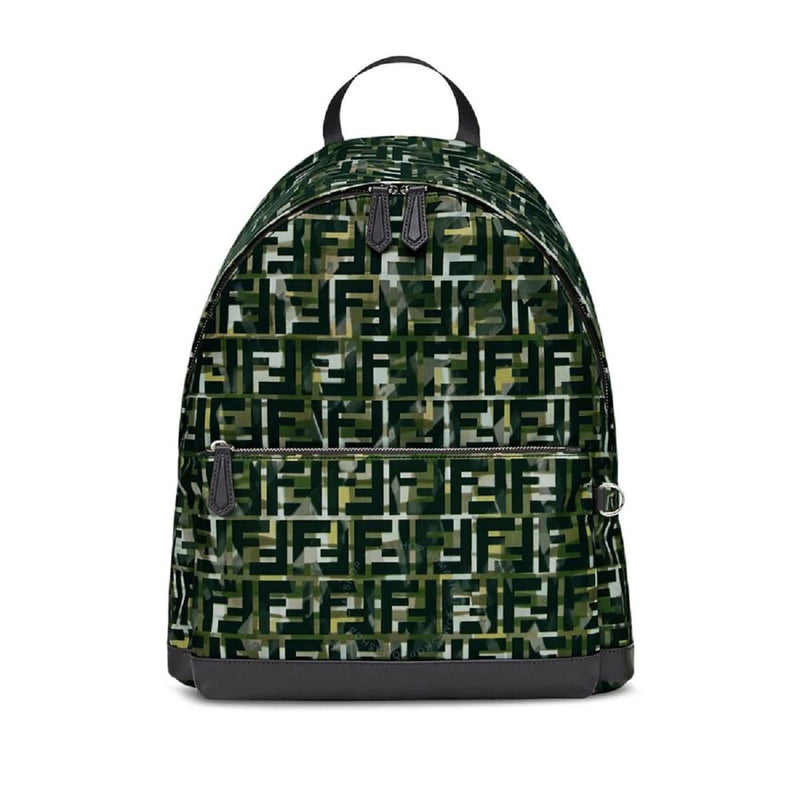 Fendi FF Multicolor FF Camouflage Backpack 8BT298