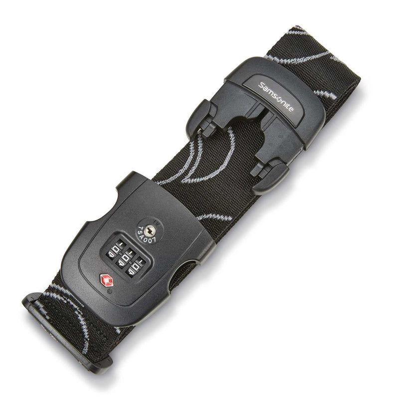 Samsonite Luggage Strap, Black, Combination Lock