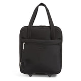 Vera Bradley Women's Softside Underseat Rolling Work Bag, Black, One Size
