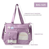 Women's Messenger Bag - Professional Crossbody Work Satchel Stylish Office Purse for Business Travel & Commuting(Purple)