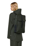 RAINS Backpack for Women and Men - Fits 15" Laptop - Water Resistant Rucksack - (Green, One Size)