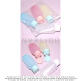 NVXLIDB travel bottle 4-piece set, portable and leak-proof, suitable for shampoo, shower gel, body lotion and conditioner, a must-have for travel