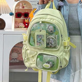 HOKMAH Cute Itabag Backpack Purse Bag - Kawaii Coquette Bookbag Ita Shoulder Bag Y2k Harajuku Backpack Cutecore Daypack (Green)