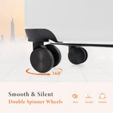 Sweetcrispy Carry on Luggage, Hard Shell ABS Suitcase with Double Spinner Wheels, Lightweight Expandable Rolling Suit Case with TSA Lock, 20 Inch Cream White