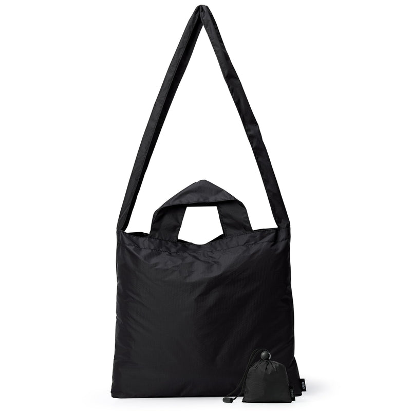 KALIDI Compact Tote Shopping bag Lightweight Foldable Tiny Reusable Grocery Shoulder Bag Crossbody