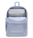 JanSport Cross Town Plus Remix Backpack - Padded Back Panel, Laptop Sleeve, and Front Pocket Organizer - Blue Dusk Corduroy