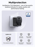UGREEN 65W Max Universal Travel Adapter, International Power Adapter with 2 USB-C, 1 USB-A, European Travel Plug Suitable for DE/UK/US/AU and 200+ Countries, Travel Essentials, Black