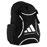 adidas Combat Sports Taekwondo Sparring Backpack - Black White - New