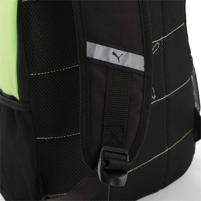 PUMA Mens Backpack Training Travel Casual - Black, Green, OSFA