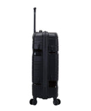 Rockland Linear 3-Piece Hardside Spinner Wheel Luggage Set, Black, 3-Piece Set (19/23/27)