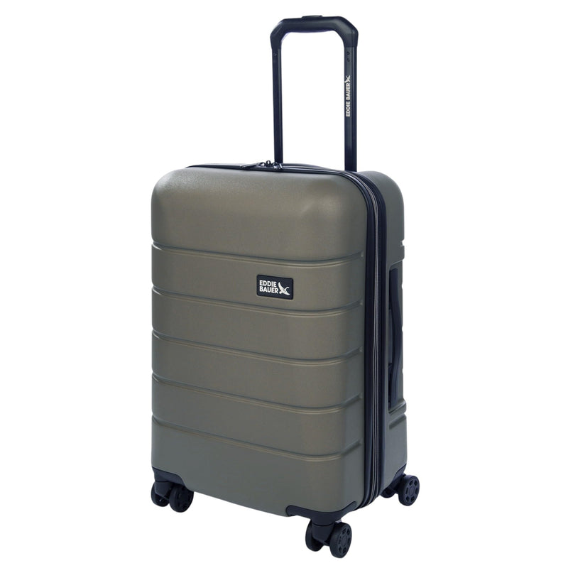 Eddie Bauer Glacier Checked 30" Luggage | Hardside | Spinner Wheels | Expandable | Lightweight | Travel Essentials - Sprig Green