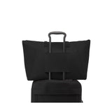 TUMI - Just In Case Tote - Foldable, Lightweight and Compact, Packable Travel Bag - Folds Into Included Pouch - Small, Black with Gunmetal Hardware