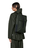 RAINS Backpack for Women and Men - Fits 15" Laptop - Water Resistant Rucksack - (Green, One Size)