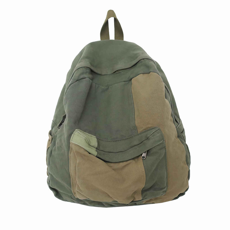 Lefe Liee vintage aesthetic canvas backpack for women men, hippie green small rucksack boho grunge bags, hemp lightweight day pack, | Backpacks4Less