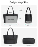 BAGSMART Tote Bag for Women Work, Large Tote Bag with Zipper Teacher Tote with Compartments, Work Tote Women's Purse Shoulder Handbag with Strap for Travel