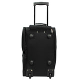 Dejuno 20-inch Carry-on Rolling Duffle Bag - Black
