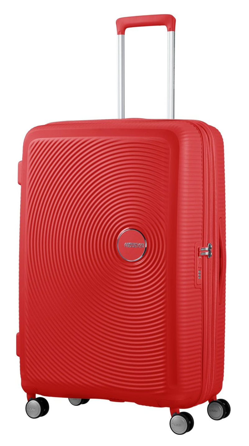 American Tourister Soundbox, Red (Coral Red), Spinner L EXP (77 cm - 97/110 L), Soundbox