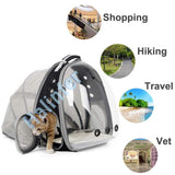 Back Expandable Cat Backpack Carrier, Fit up to 12 lbs, Space Capsule Bubble Window Pet Carrier Backpack to Carry and Transport Cat Bunny Small Puppy