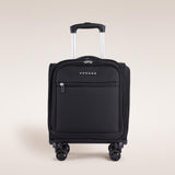 Verage Underseat Carry On Luggage with Wheels, 14.5-Inch Spinner Small Suitcase, Softside Lightweight Travel Bag for Men and Women, Airplane Carry On Bag, Black