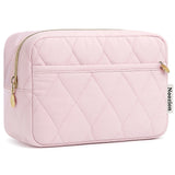 Noozion Makeup Bag Travel Toiletry Bag, Puffy Padded Cosmetic Bag for Women, Makeup Organizer Case, Wide-open Pouch Purse, Travel Essentials