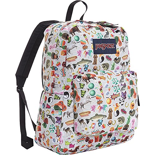 JanSport Superbreak Backpack- Sale Colors (Multi Stickers)