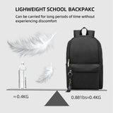 OMOUBOI Casual Daypacks Superbreak Backpack 14 inch Laptop Backpack for Women & Men Fits Tourism Business (Black)