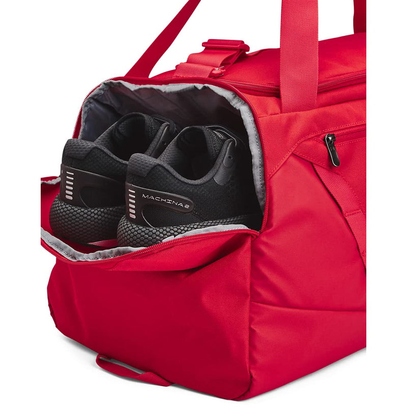 Under Armour Unisex-Adult Undeniable 5.0 Duffle, Red (600)/Metallic Silver, One Size Fits Most