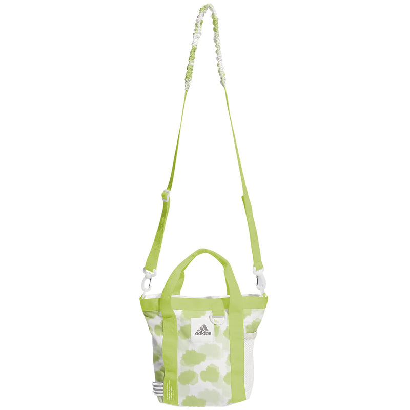adidas Women's Essentials Mini Tote Crossbody Bag, Pulse Lime-Almost Lime Color Wash/Pulse Lime Green/White, One Size