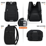 SDYSM Camera Bag Backpack Professional for DSLR SLR Mirrorless Camera Waterproof Laptop Back Pack 14 Inch with Rain Cover Anti Theft Travel Case Large Capacity Photography Backpack Black