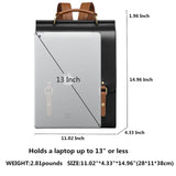Cnoles Leather Backpack Purse For Women Fashion Ladies Vintage Bags Casual College Travel Backpacks Large bag Black